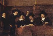 REMBRANDT Harmenszoon van Rijn Tthe Syndics of the Amsterdam painting